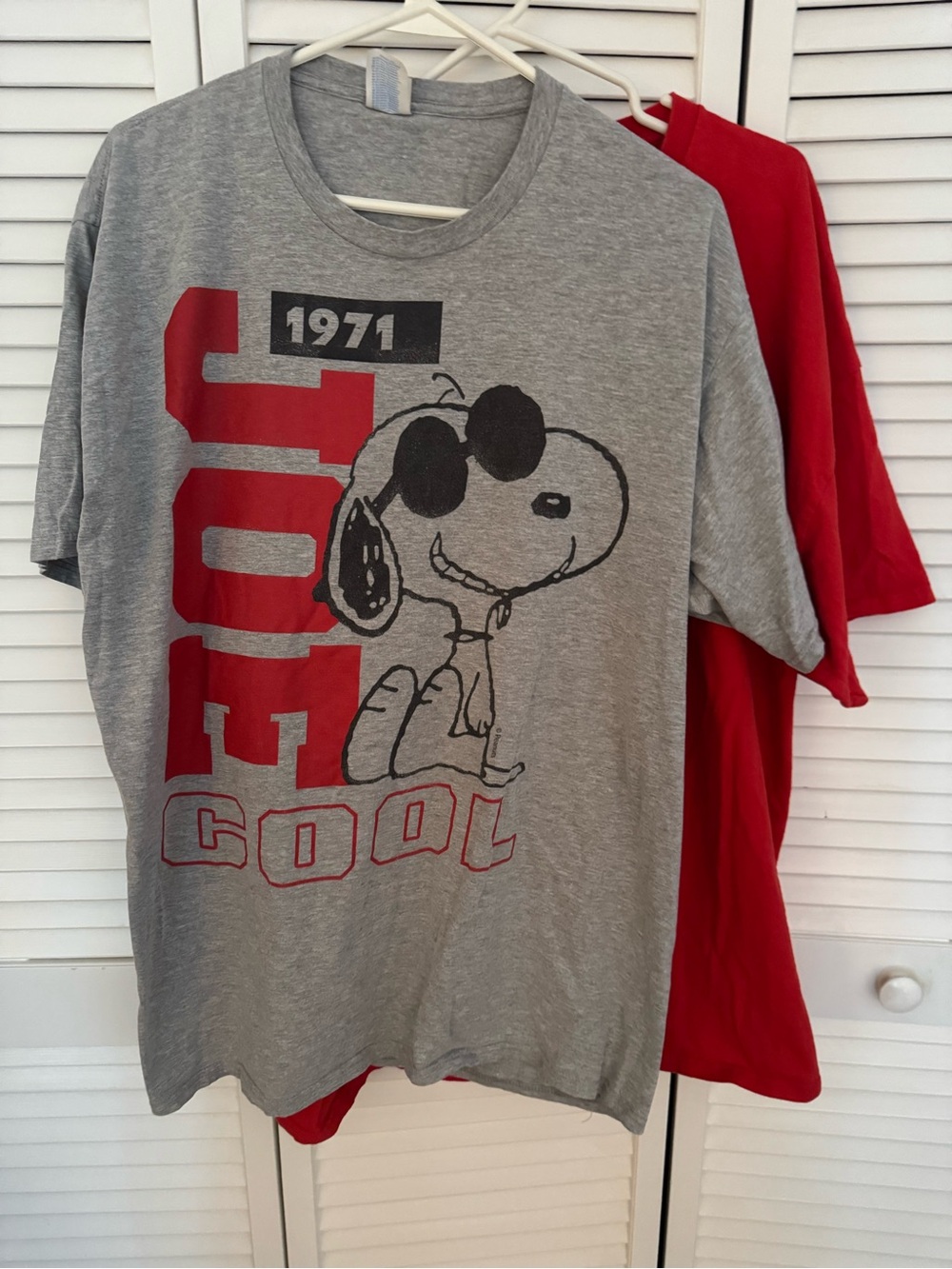 Lot of Two Snoopy 'Joe Cool' Graphic Tees, 2XL